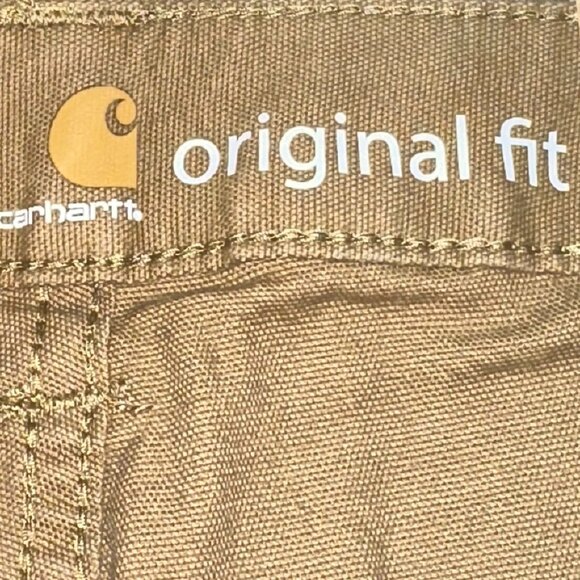 Carhartt Original Fit Straight Leg Crawford Pant‎ 16 Short Tan High Rise Cargo - Picture 6 of 9